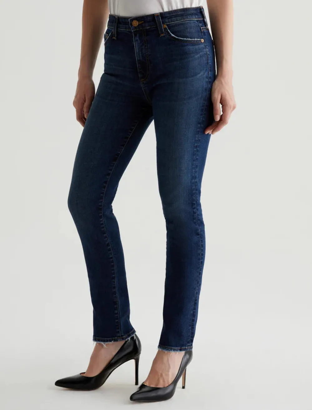 Slim*AG Jeans - Mari Extended Mid-Rise Slim Straight 9 YEARS HELSINKI