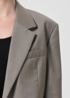 Blazers & Vestes*AGOLDE - Callie Cropped Blazer KHAKI WOOL