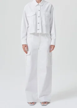 Large*AGOLDE - Cargo Minka Milkshake (Biological cotton) MILKSHAKE (WHITE)