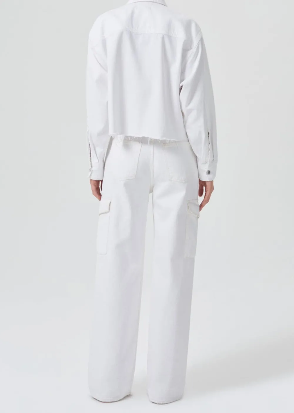 Large*AGOLDE - Cargo Minka Milkshake (Biological cotton) MILKSHAKE (WHITE)