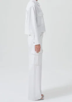 Large*AGOLDE - Cargo Minka Milkshake (Biological cotton) MILKSHAKE (WHITE)