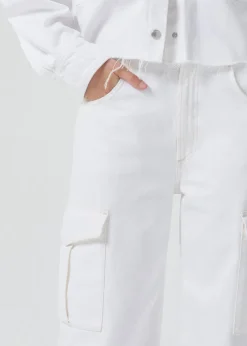 Large*AGOLDE - Cargo Minka Milkshake (Biological cotton) MILKSHAKE (WHITE)