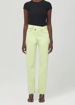 Right*AGOLDE - Criss Cross Straight PARAKEET lime