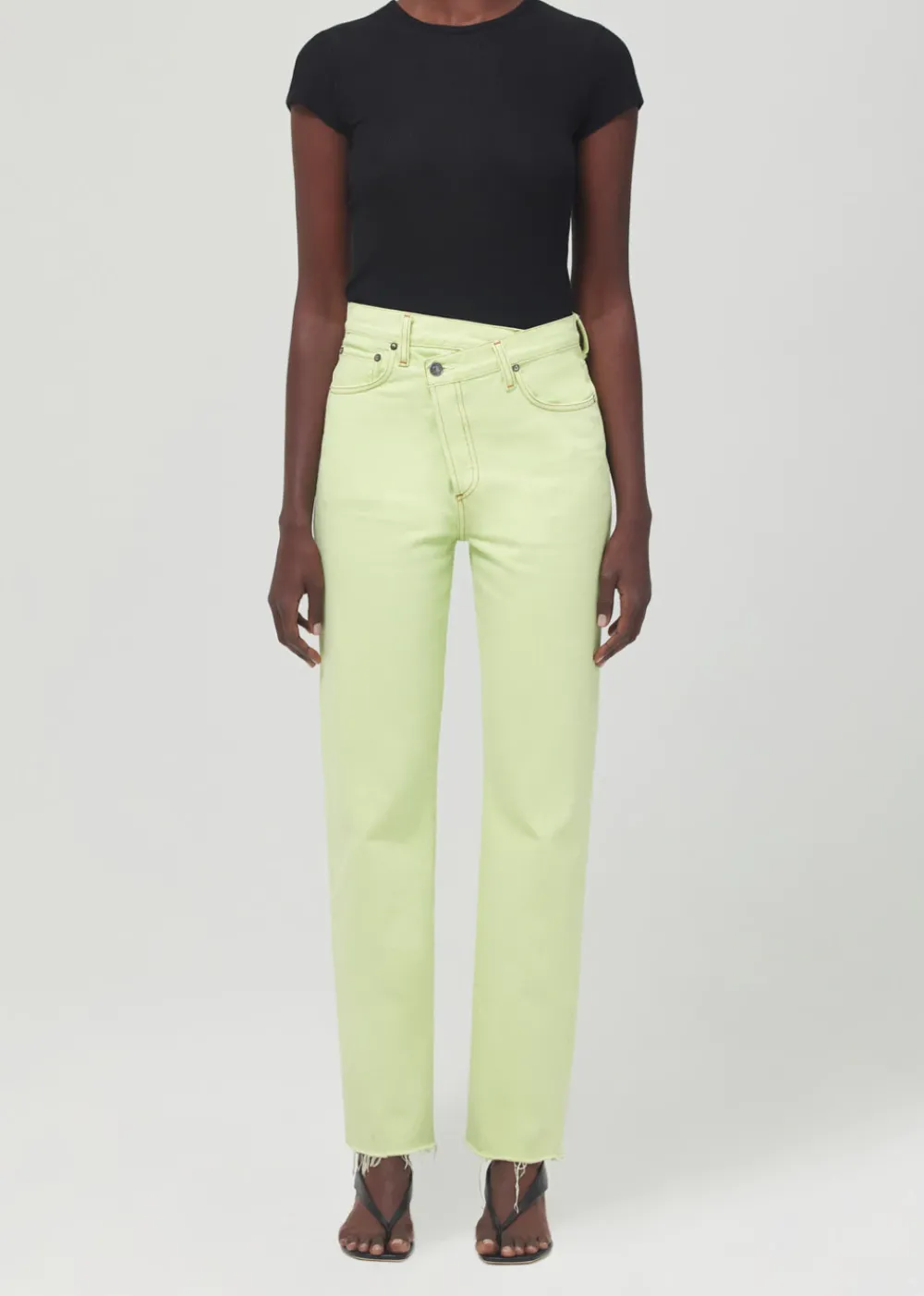 Right*AGOLDE - Criss Cross Straight PARAKEET lime
