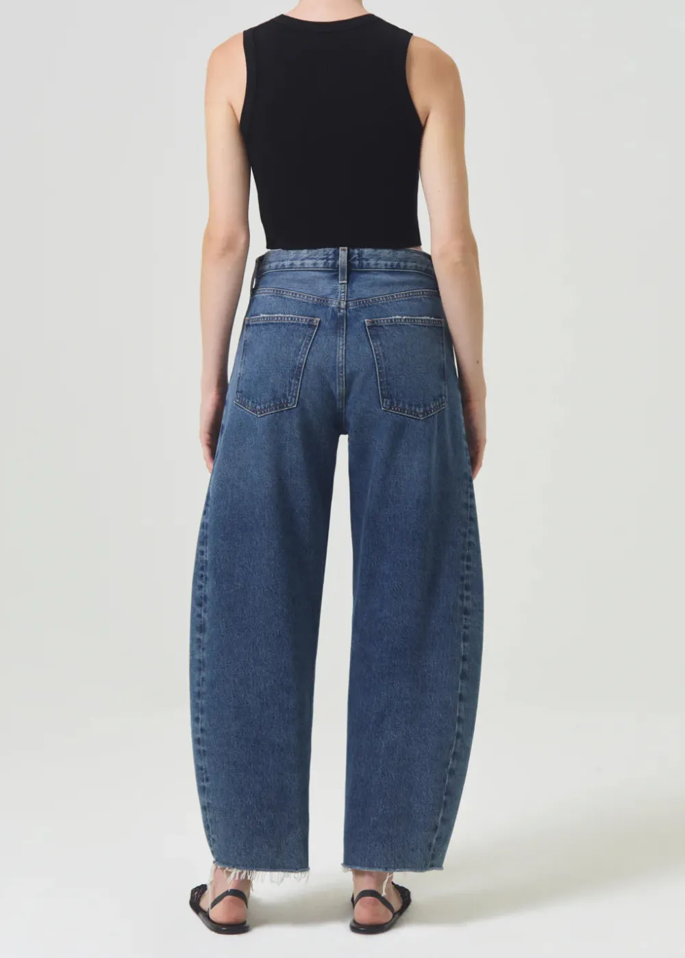 Without Sleeves*AGOLDE - Cropped Poppy Tank BLACK