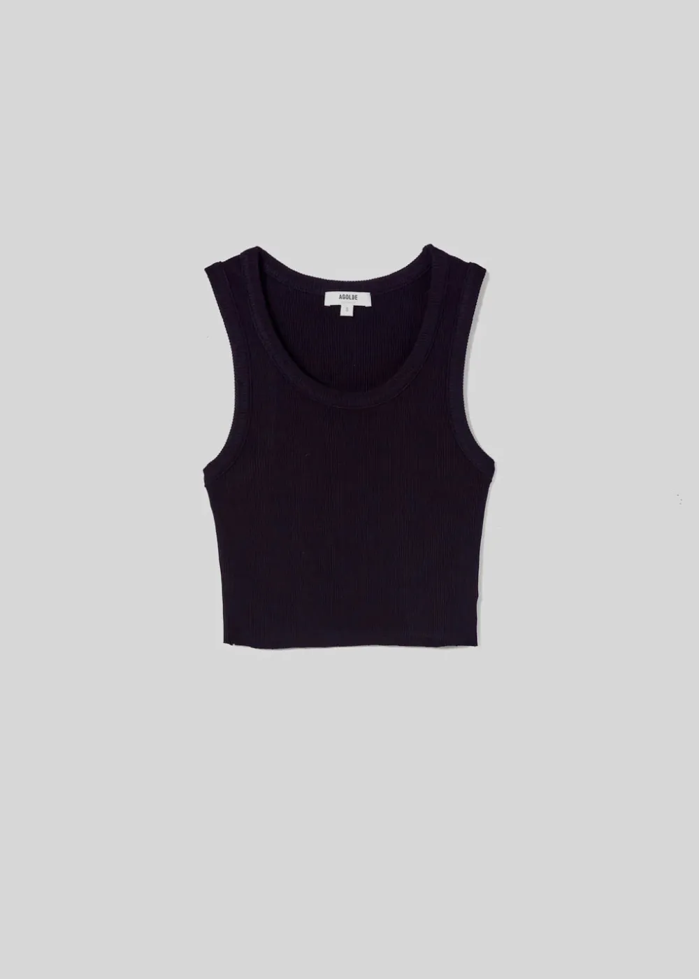 Without Sleeves*AGOLDE - Cropped Poppy Tank BLACK