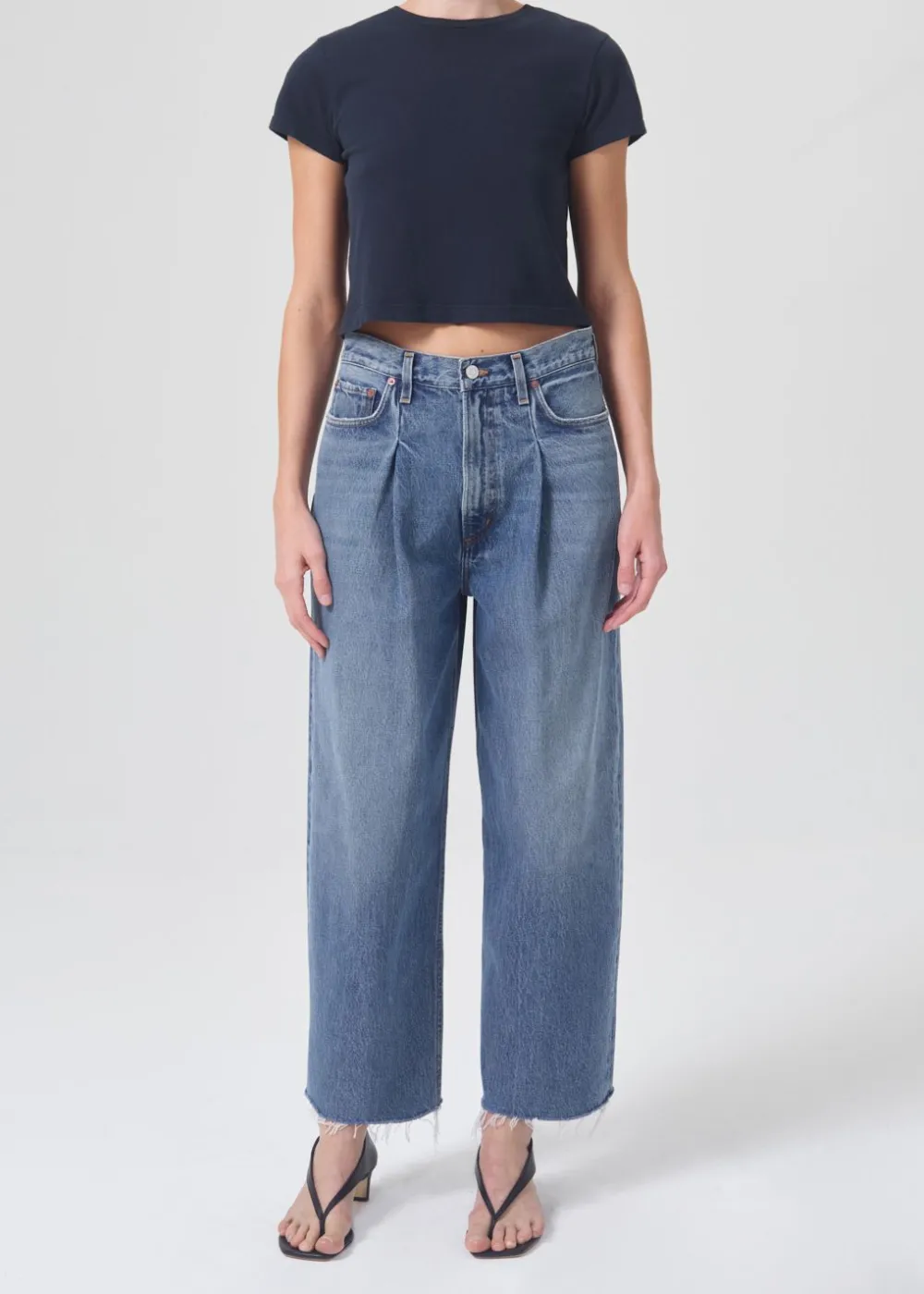 Large*AGOLDE - Dagna High Waist Pleated Baggy TRAP