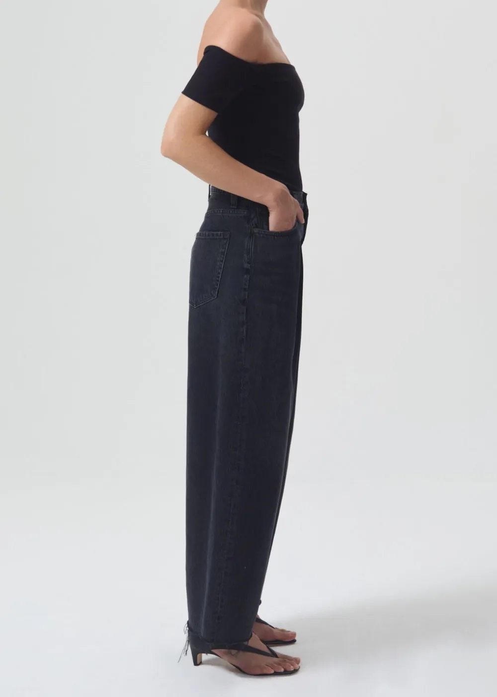 Large*AGOLDE - Dagna High Waist Pleated Baggy DREAD