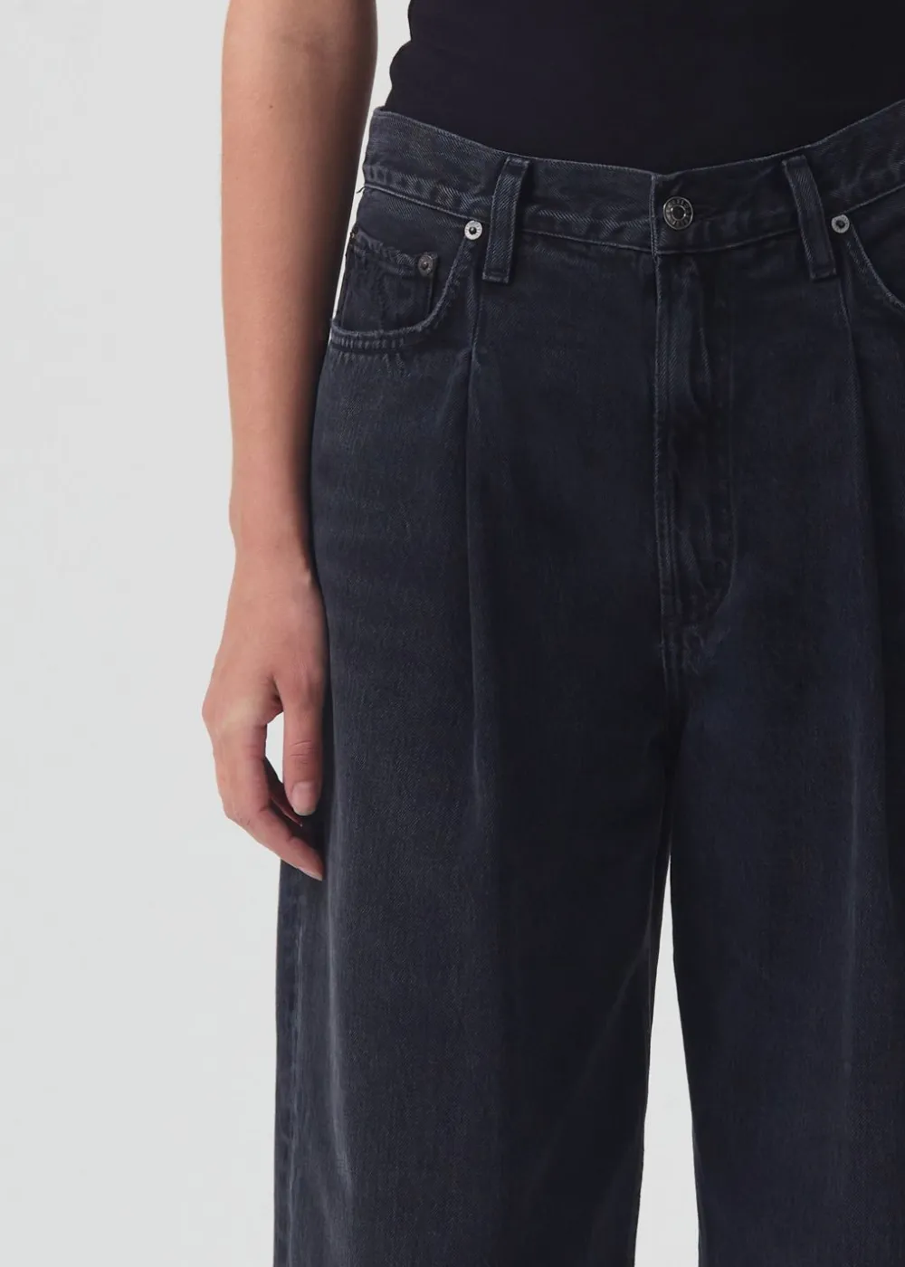 Large*AGOLDE - Dagna High Waist Pleated Baggy DREAD