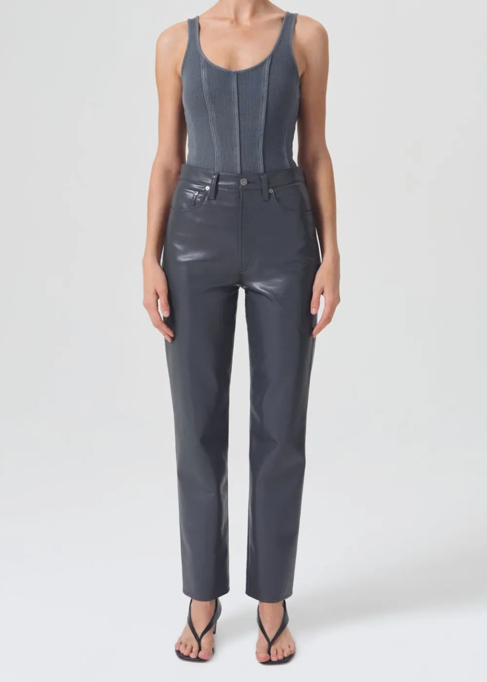 Without Sleeves*AGOLDE - Elna Bodysuit (Organic Cotton)