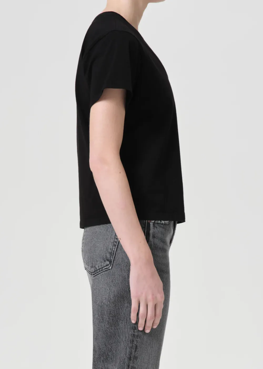 Short Sleeves*AGOLDE - Jones T-Shirt BLACK