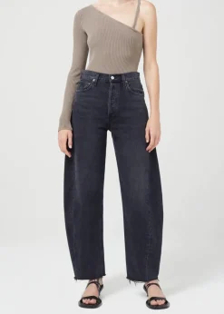 Long Sleeves*AGOLDE - Mika One Sleeve Bodysuit FOSSIL black