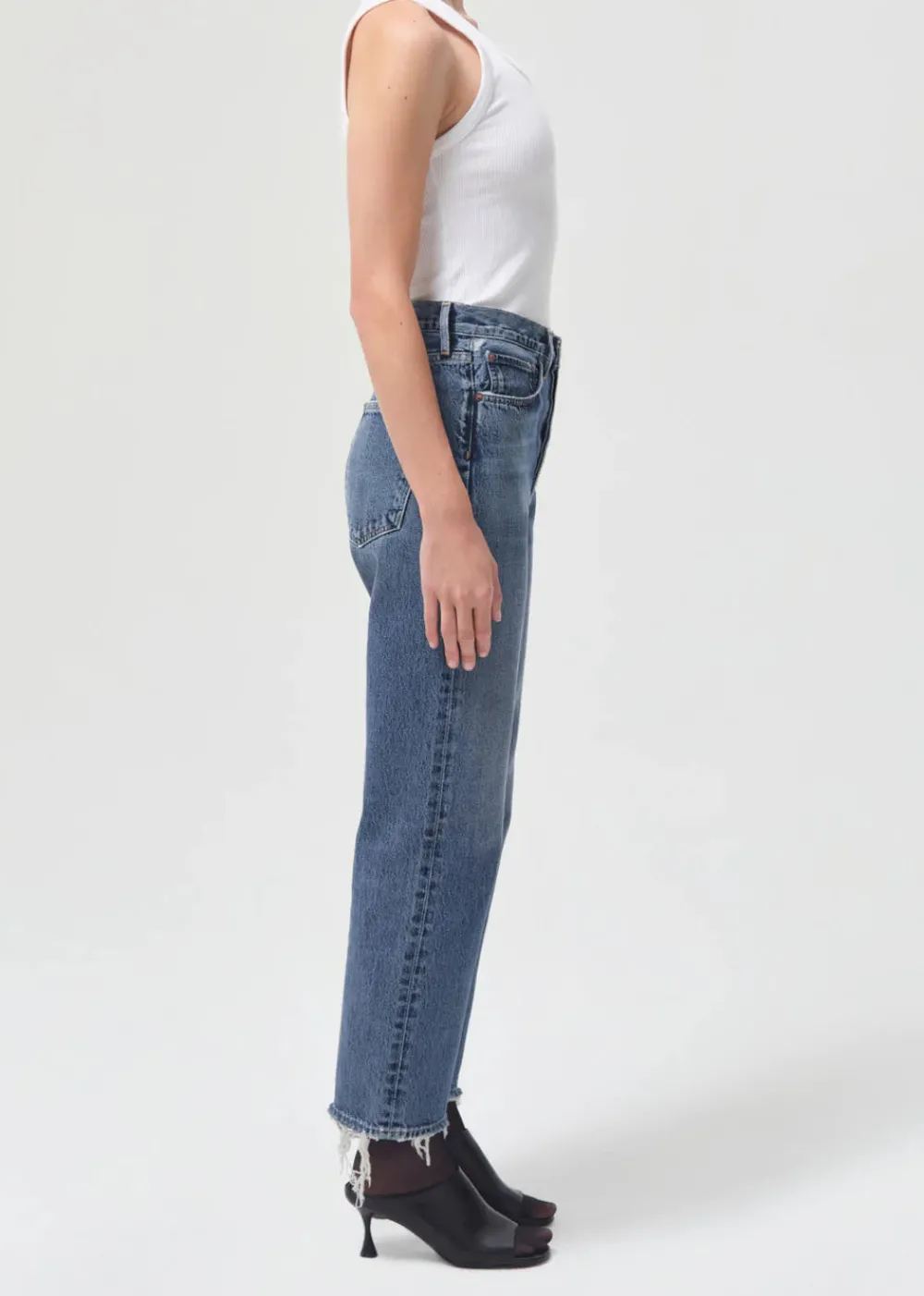 Right*AGOLDE - 90'S Crop Mid Rise Loose Straight OBLIQUE