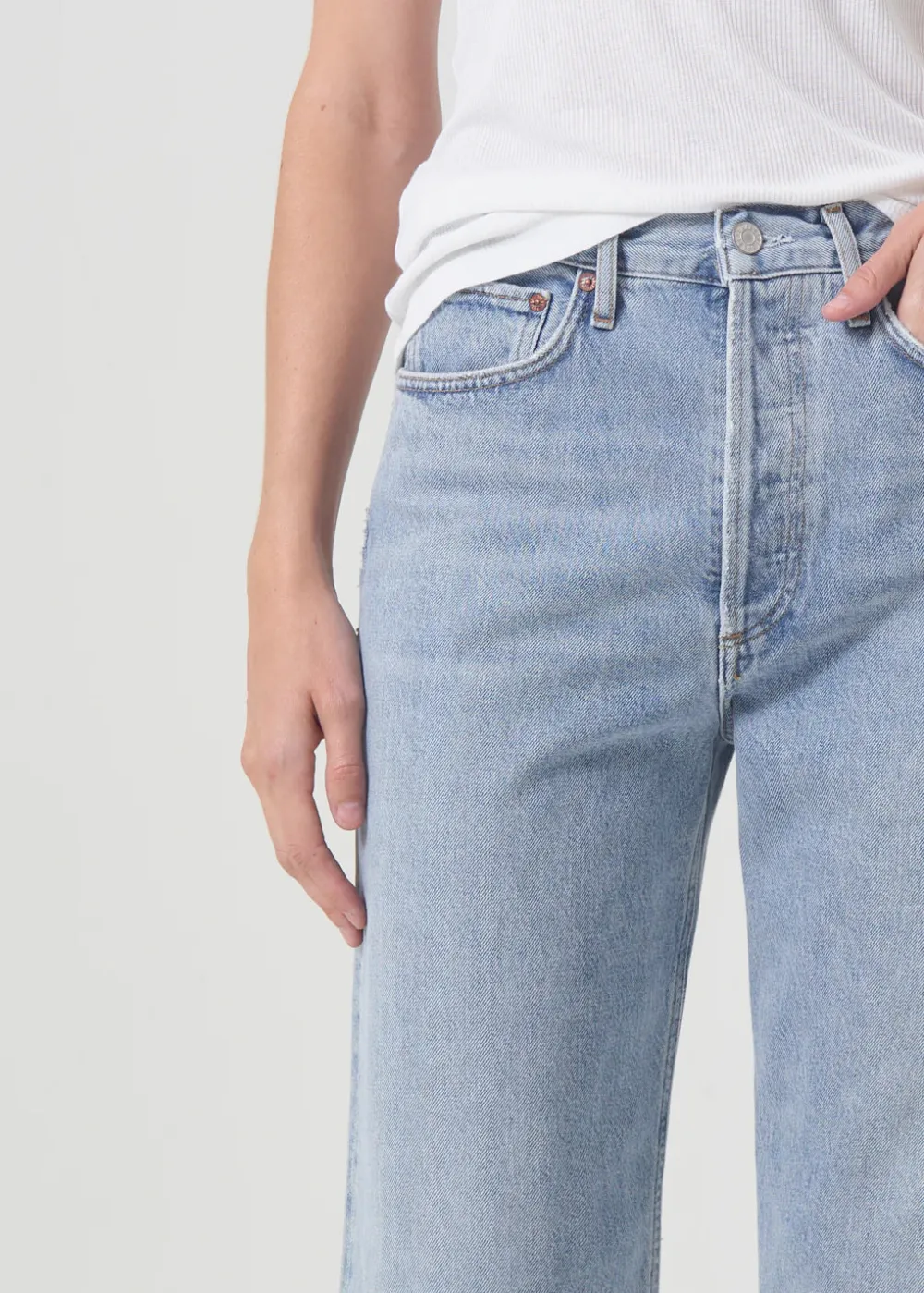 Right*AGOLDE - 90's Crop Mid Rise Loose Straight REPLICA