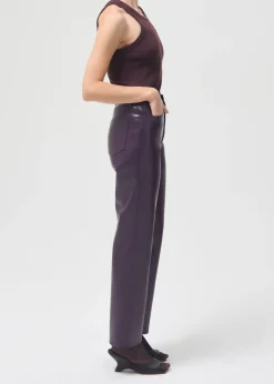 Add*AGOLDE - 90s Recycled Leather Pinch Waist Trousers