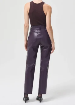 Add*AGOLDE - 90s Recycled Leather Pinch Waist Trousers