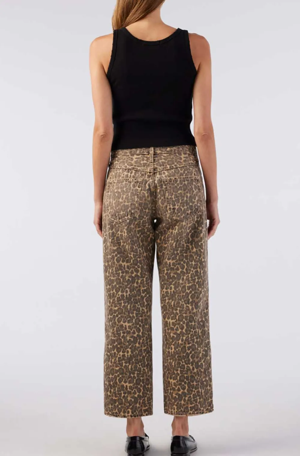 Large*AMO - Billie Loose Fit Straight Leg LEOPARD