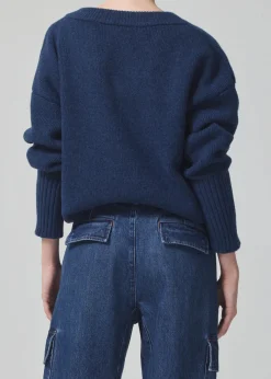 Wool & Cashmere*Citizen of Humanity Citizens of Humanity - Ana v-neck sweater INDIGO