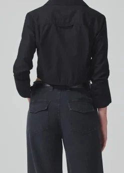 Blouses & Shirts*Citizens of Humanity - Bea Crop Top BLACK