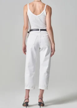 Right*Citizens of Humanity - Dahlia Bow Leg Baby Roll Jeans IRIS (OFF WHITE)