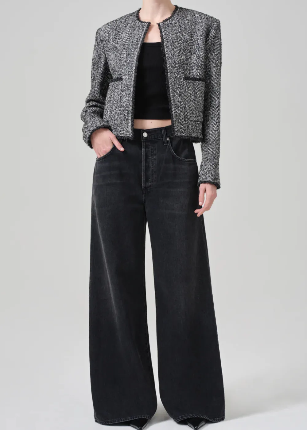 Blazers & Vestes*Citizens of Humanity - Elana Jacket SALT AND PEPPER