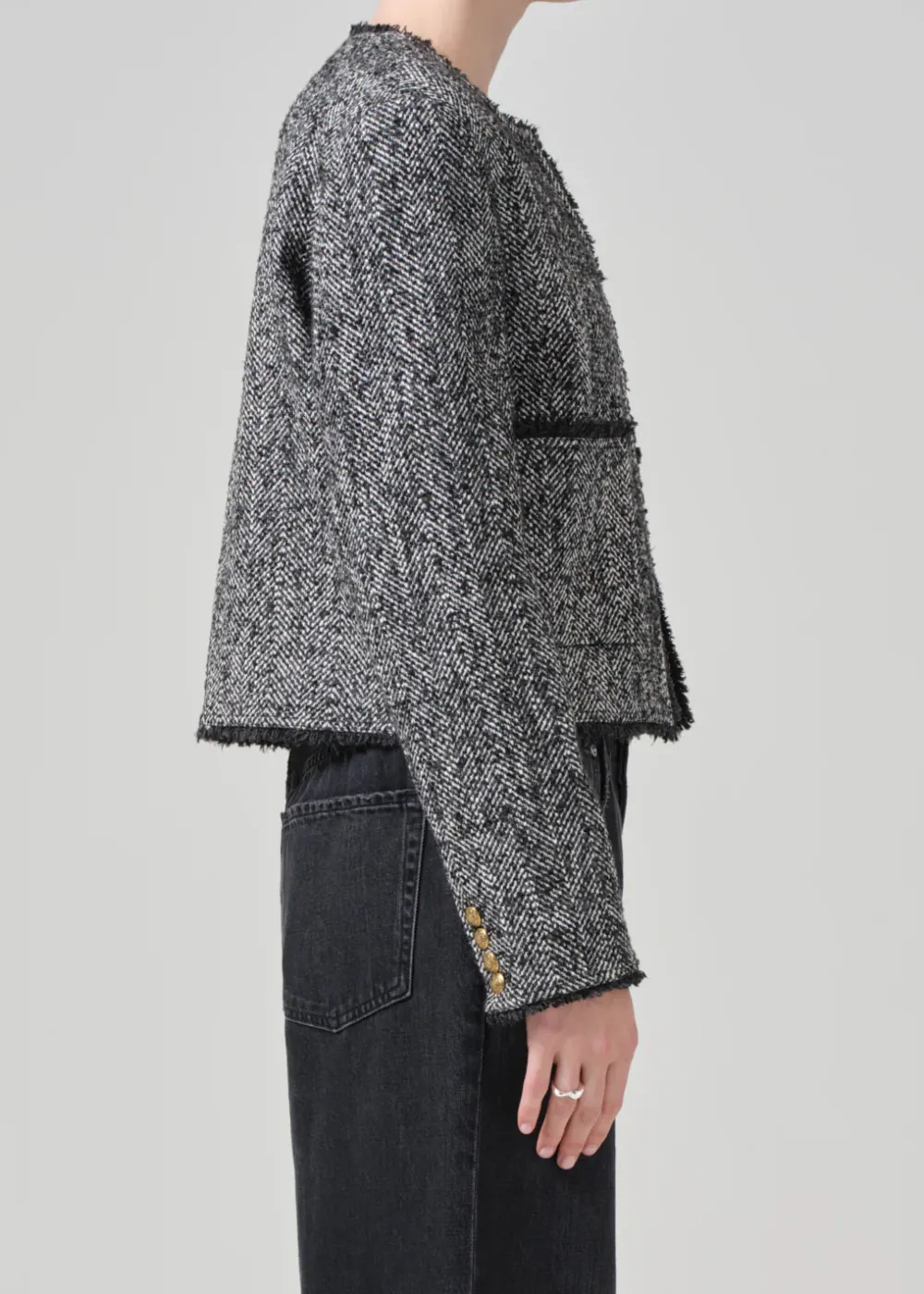 Blazers & Vestes*Citizens of Humanity - Elana Jacket SALT AND PEPPER