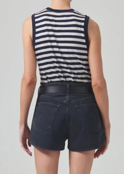 Without Sleeves*Citizens of Humanity - Jessie Modern Muscle Tee ECLIPSE STRIPE