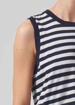 Without Sleeves*Citizens of Humanity - Jessie Modern Muscle Tee ECLIPSE STRIPE