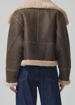 Leathers & Shearling*Citizens of Humanity - Liv shearling jacket MOCHA BROWN