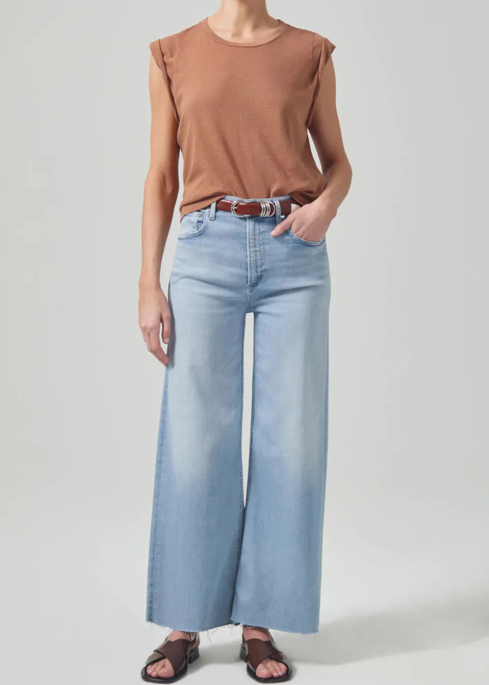 Large*Citizens of Humanity - Lyra Crop Wide Leg Jean MARQUEE