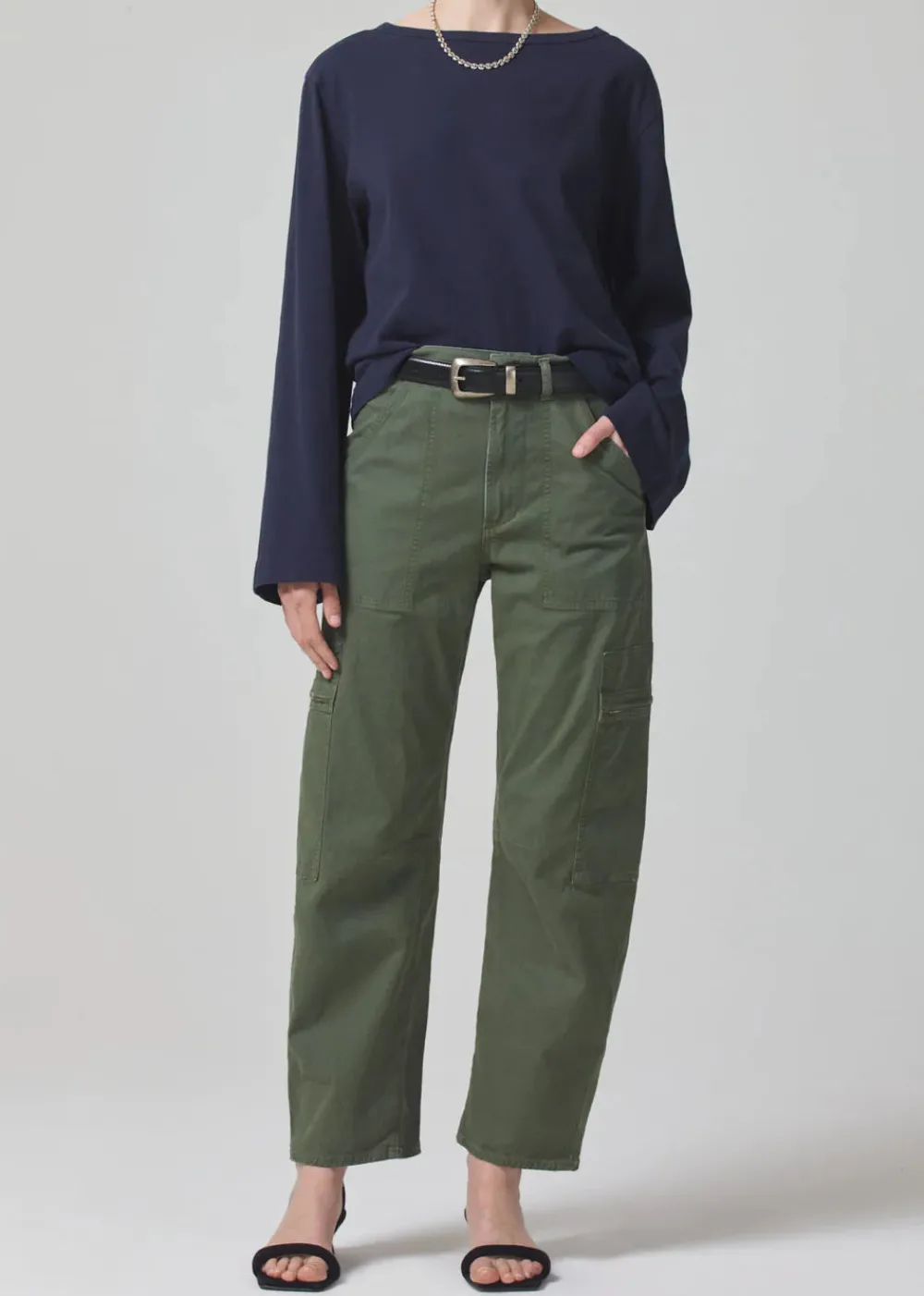 Cargo*Citizens of Humanity - Marcelle Low Slung Cargo SATEEN