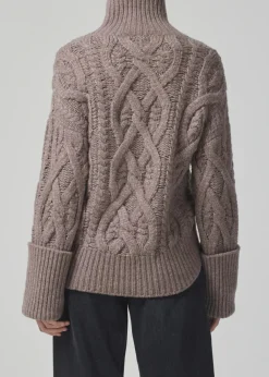 Wool & Cashmere*Citizens of Humanity - Zolan aran turtleneck WHEAT