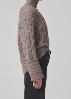 Wool & Cashmere*Citizens of Humanity - Zolan aran turtleneck WHEAT