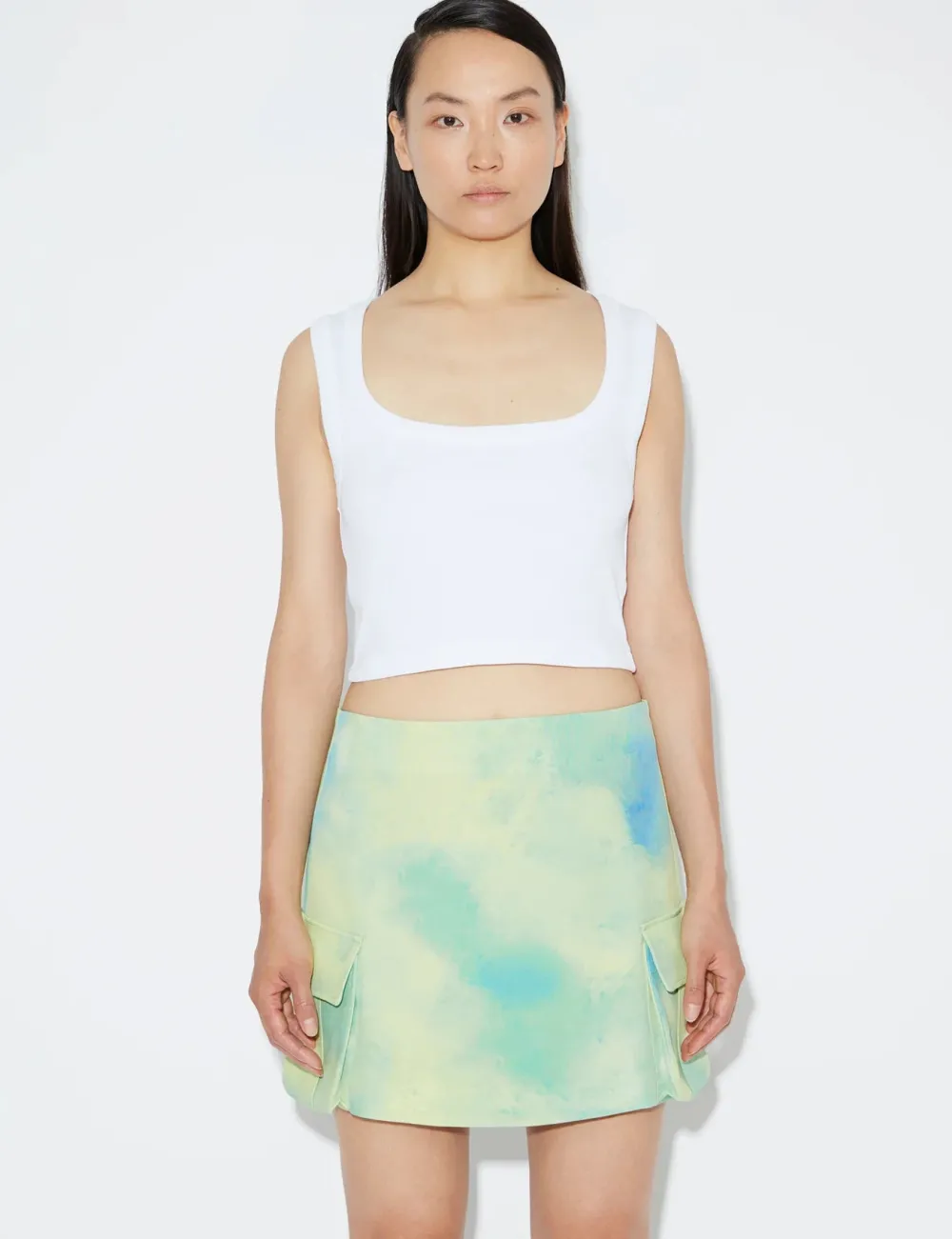 Without Sleeves*DAY - 2ND Gabriella TT - Daily Cotton Rib BRIGHT WHITE