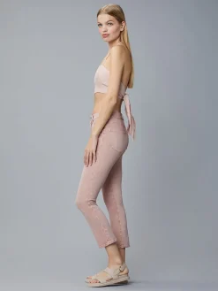Right*DL 1961 DL1961 - Mara Instasculpt Straight Mid Waist Crop BLUSH lightpink