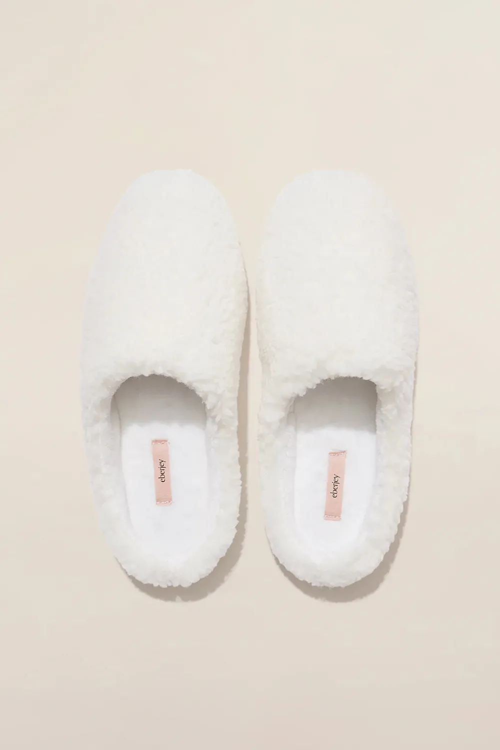 Lingerie & Nightwear*Eberjey - Sherpa slipper IVORY