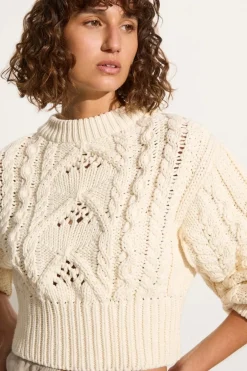 Wool & Cashmere*Faithfull the brand - Alanna knit jumper OFF WHITE