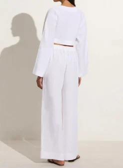 Trouser*Faithfull the brand - Conigli Pant WHITE