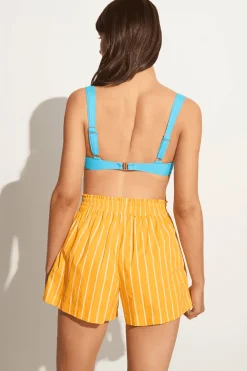Shorts*Faithfull the brand - Elva Shorts ADIA STRIPE PRINT CITRUS