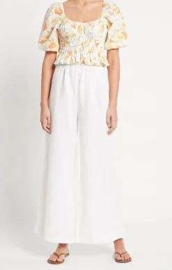 Short Sleeves*Faithfull the brand - Enrica Top PALERMO FLORAL PRINT