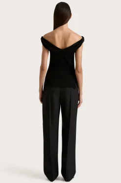Without Sleeves*Faithfull the brand - Heidi Knit Top BLACK