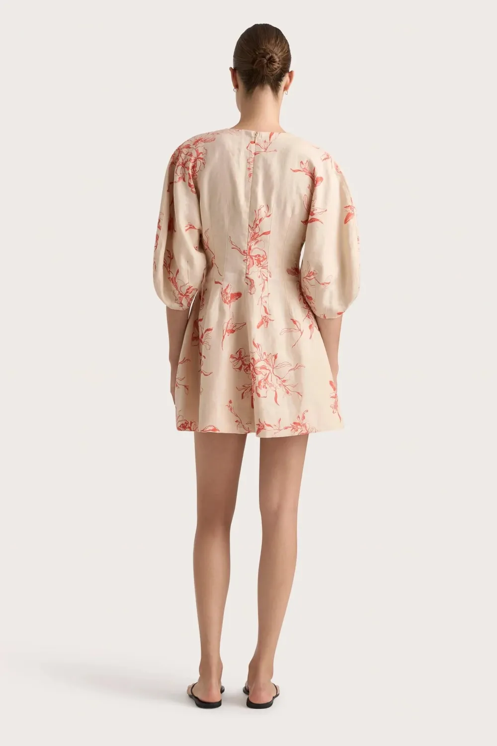 Short*Faithfull the brand - Soleil Mini Dress LEILANI PLACE PRINT/VERMILIO