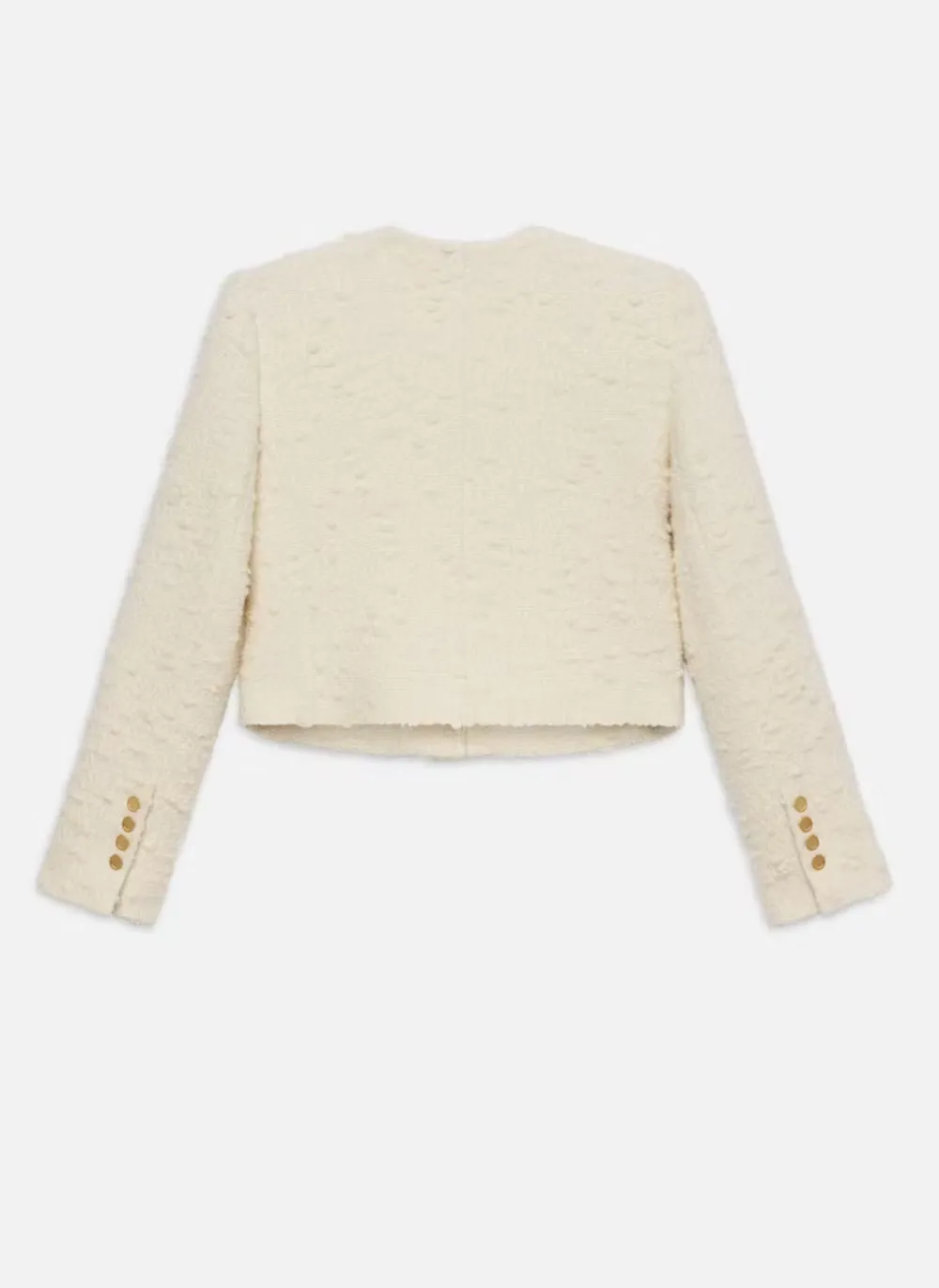 Blazers & Vestes*Frame - Cropped Button Front Jacket ECRU