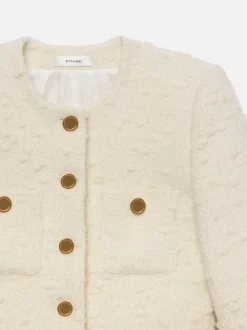 Blazers & Vestes*Frame - Cropped Button Front Jacket ECRU