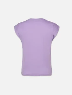 Short Sleeves*Frame - Easy V-Neck Tee LILAC
