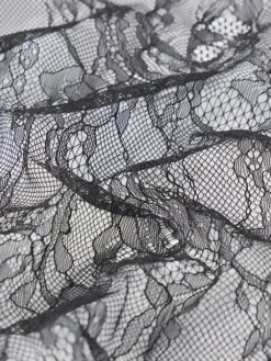 Blouses & Shirts*Frame - Lace V-Neck Blouse BLACK