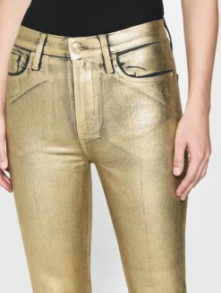 Bootcut*Frame - Le Crop Mini Boot GOLD CHROME