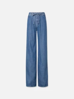 Large*Frame - Pixie Drawstring Wide Leg GHOST