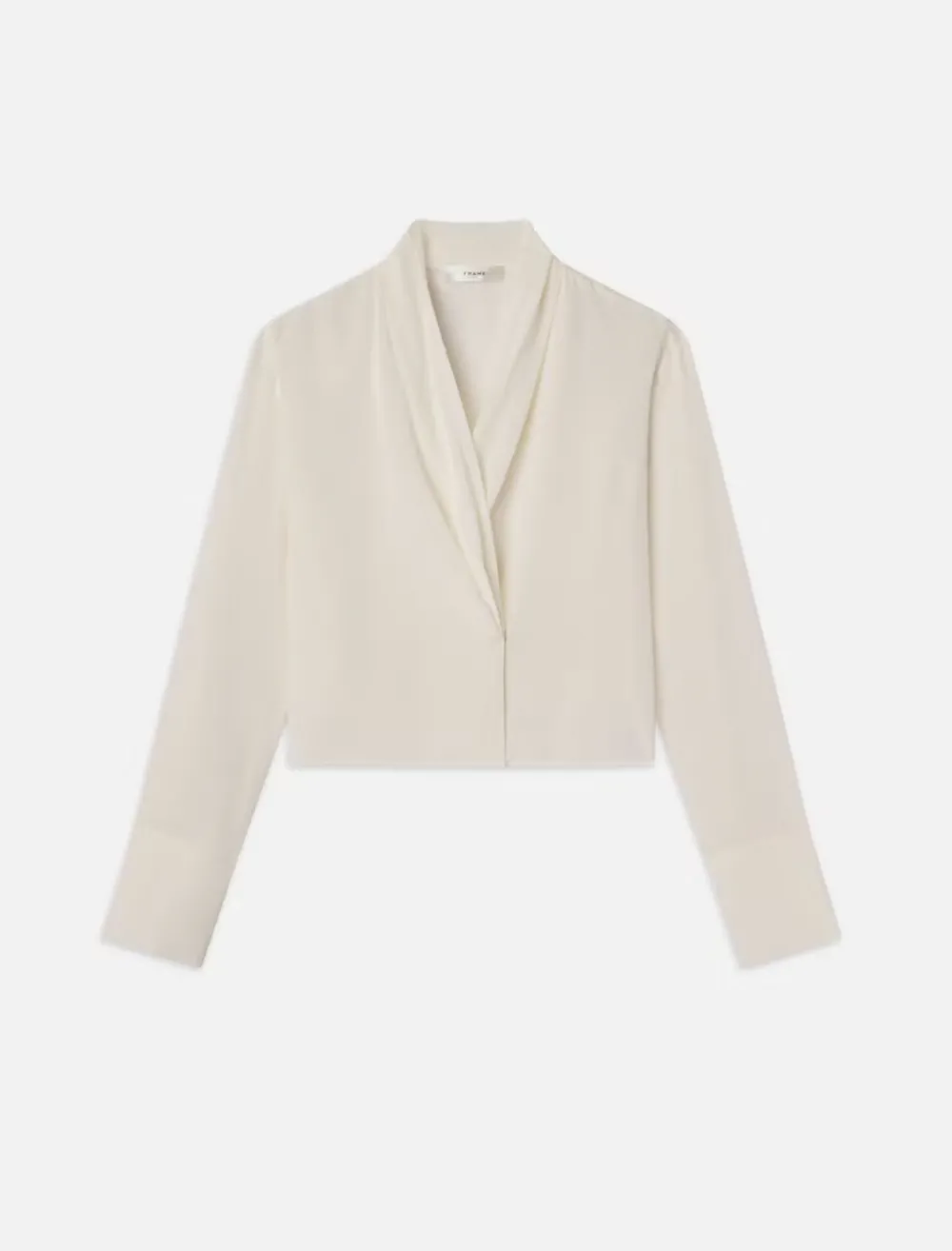 Blouses & Shirts*Frame - Shawl Collar Blouse CREAM
