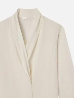 Blouses & Shirts*Frame - Shawl Collar Blouse CREAM